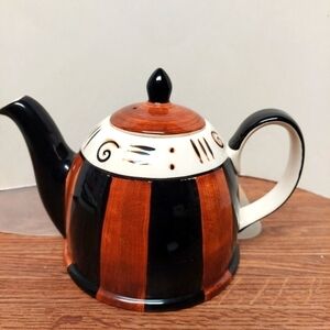 Vintage* 60s Canhome Handpainted Porcelain Teapot